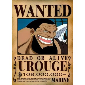 Placa Decorativa OnePiece Wanted Urouge